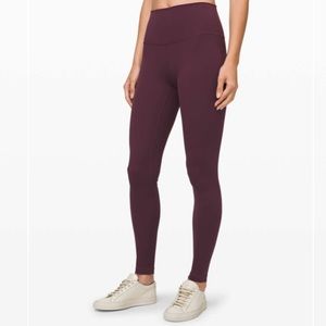 Size 2 Lululemon Wunder Under High-Rise Tight 28" *Full-On Luxtreme Arctic Plum